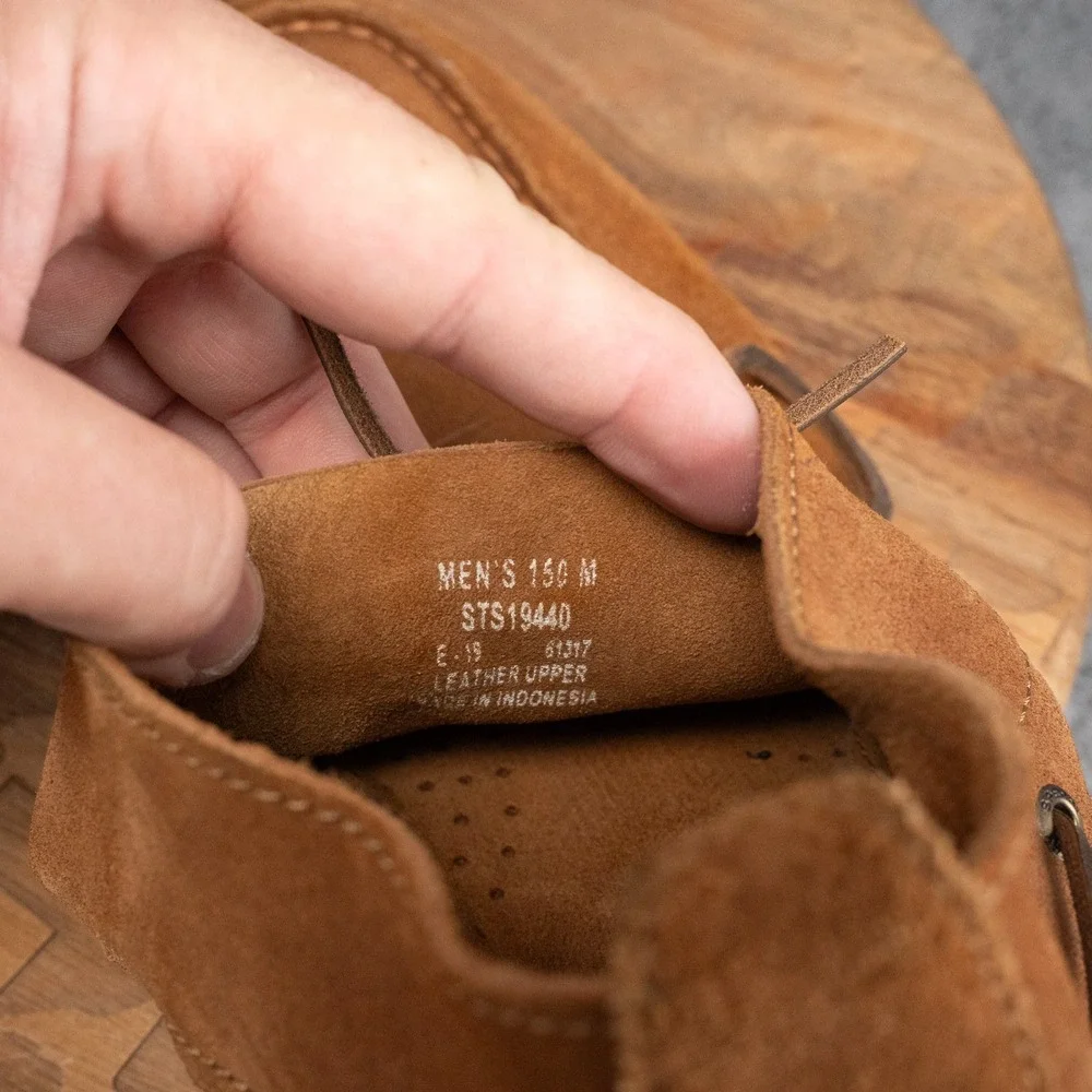 Sperry Top Sider Brown Leather Chukka Ankle Boots Men's Lace Up 15 M